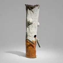 Jon Pylypchuk, Untitled "I Know I'll Never Love This Way Again" (TBC), 2021, patinated bronze