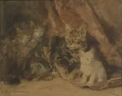 Eugène Lambert, Untitled, watercolour 25 x 32cm
