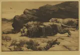 Herbert Dicksee, Untitled, 'Marauders' etching