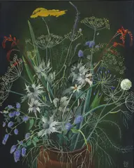 Joan Warburton, Untitled, oil on canvas 76 x 61cm Provenance: L P O' Malley; with City of Bradford Art Gallery.