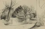 John Aldridge, Untitled, pencil 20.5 x 32cm Provenance: From the artist's studio and estate