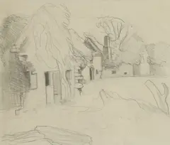 Untitled by John Aldridge, 'Ruined Cottage' pencil 16 x 19cm Provenance: From the artist's studio and estate, sold Apr 2024