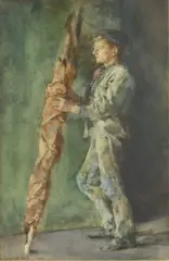 Henry Scott Tuke, Untitled, watercolour 24 x 15cm Provenance: The private collection of the late Sir Donald Cory.