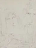 John Bellany, Untitled, pencil 55 x 37cm Provenance: With Aiken Dott