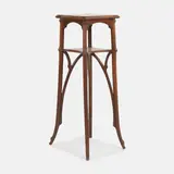 Émile Gallé, Walnut sellette en bois