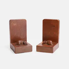 Robert 'Mouseman' Thompson, Pair of oak bookends