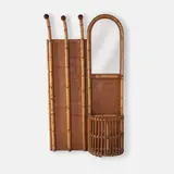 Franco Albini, Umbrella holder and coat rack, bamboo and rattan