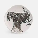 Pablo Picasso, 'Tête de chèvre de profil' (AR111) plate, earthenware with oxidised paraffin decoration