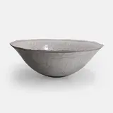 David Roberts, Large bowl, covered in white crackle glaze