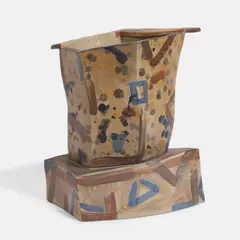 Alison Britton, Large vessel, painted earthenware