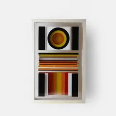 Keith Haynes, 'Abstract', 1965, painted glass within a wooden box
