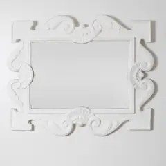 Jacques Grange, White plaster mirror