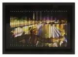 Lirone, 'Paris at Night', in a black-lacquered aluminium frame