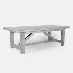 Timothy Oulton, 'Boston' dining table, distressed aluminium