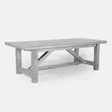 Timothy Oulton, 'Boston' dining table, distressed aluminium