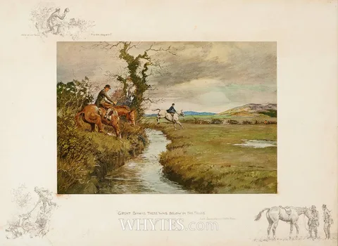 Charles 'snaffles' Johnson Payne, GREAT BANKS THERE WAS BELOW IN THE FIELDS, lithograph