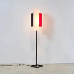 Jean-Boris Lacroix, Lampadaire 315, Aluminium peint, méthacrylate et métal