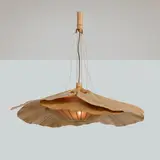 Ingo Maurer, Suspension Hana II, A 'Hana II' pendant lamp in bamboo, rice paper and fabric designed by Ingo Maurer in 1973 and edited by Design M