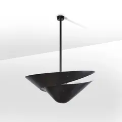 Serge Mouille, Suspension Escargot, Aluminium et métal peints
