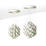 Paire de suspensions Spiral SP 1 by Verner Panton, offered Apr 2026