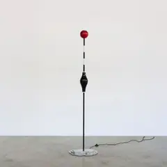 Yonel Lebovici, Lampadaire Flotteur, A signed and dated artist's proof 'Flotteur' floor lamp in lacquered wood, lacquered steel and cast aluminium by Yonel Lebovici in 1990