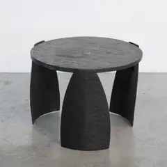Franck Evennou, Table basse Sulpice, Bronze patiné et ardoise
