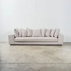 Ph Collection, Canapé Pacha, A 'Pacha' sofa in solid wood and fabric by PH Collection circa 2020