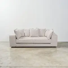 Ph Collection, Canapé Pacha, A 'Pacha' sofa in solid wood and fabric by PH Collection circa 2020