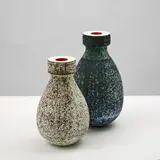 Kristin McKirdy, Deux sculptures, A set of two monogrammed sculptures in glazed chamotte clay by Kristin Mckirdy in 2011 and circa 2011