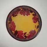 Vasque d'éclairage by Établissements Gallé, A signed light bowl in acid-etched multilayered glass with a rotating hydrangea decoration by Établissements Gallé, sold Nov 2025