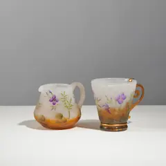 Pichet et petit verre by Daum Nancy, sold Nov 2025