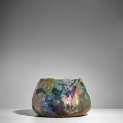 Clement Massier, Cachepot, stoneware with iridescent glaze, impressed 'CLEMENT MASSIER GOLFE JUAN (AM)'