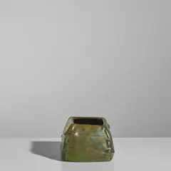 Clement Massier, Vase, stoneware with iridescent glaze, painted mark 'MCM Golfe-JUAN (A