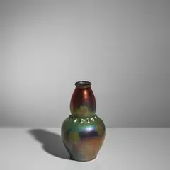 Clement Massier, Vase, stoneware with iridescent glaze, painted mark 'M CLEMENT MASSIER GOLFE-JUAN (A