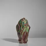 Ernest Bussière, Vase, for Keller et Guérin, glazed and gilded ceramic, inscribed 'KG Luneville Bussière 9'