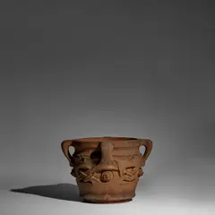 Archibald Knox, Large Jardinière, 4152, , terracotta, stamped 'DESIGNED AND MANUFACTURED BY LIBERTY & CO REG