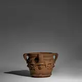 Archibald Knox, Large Jardinière, 4152, , terracotta, stamped 'DESIGNED AND MANUFACTURED BY LIBERTY & CO REG