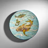 Northern European, Charger, glazed stoneware