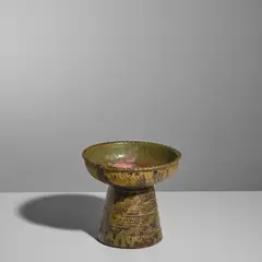 Nils de Barck, Chalice, glazed stoneware, incised 'Nils de Barck 35,5 17 m' and a triangle mark