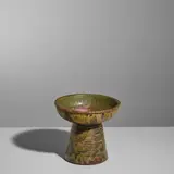 Nils de Barck, Chalice, glazed stoneware, incised 'Nils de Barck 35,5 17 m' and a triangle mark