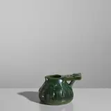Russian Arts and Crafts, Charka, glazed earthenware, impressed with 'MADE IN RUSSIA' roundel and numeral '81'