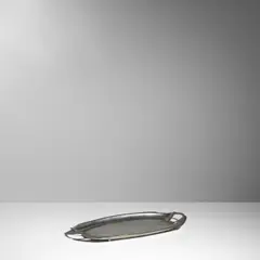 Friedrich Adler, Card Tray, for Urania, pewter, partially stamped '87'