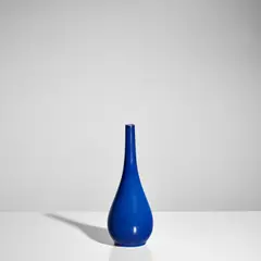 Valdemar Engelhardt, Vase, for Royal Copenhagen, crystalline-glazed porcelain, painted 'K VE 577' with three-line wave mark and manufacturer's crown