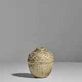 Jean-Michel Cazin, Miniature Vase, glazed stoneware, incised 'c