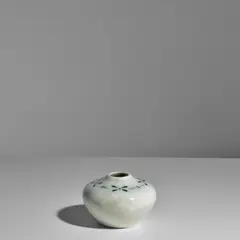 Auguste Delaherche, Miniature Vase, glazed porcelain, inscribed 'ad' and order cypher