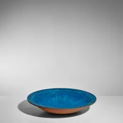 Nils Kähler, Large Charger, Kähler, glazed earthenware, incised with Herman A