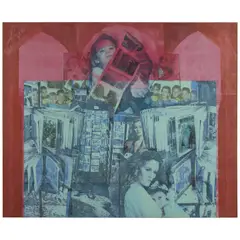 Pol Mara, Uit een Pandora-doos (From a Pandora's box), 1993, oil on silk mounted on board