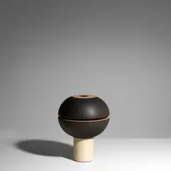 Fritz Vehring, Vase, glazed stoneware, incised 'FV