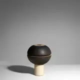 Fritz Vehring, Vase, glazed stoneware, incised 'FV