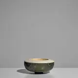 Otto Meier, Low Bowl, glazed stoneware, incised artist's monogram 'OM'